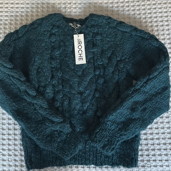 St. Roche Ossie Sweater, Teal NWT - Picture 1 of 6